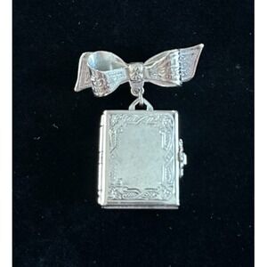Vintage Coro Pegasus Pop Out Locket Pin Brooch Photo Brooch
